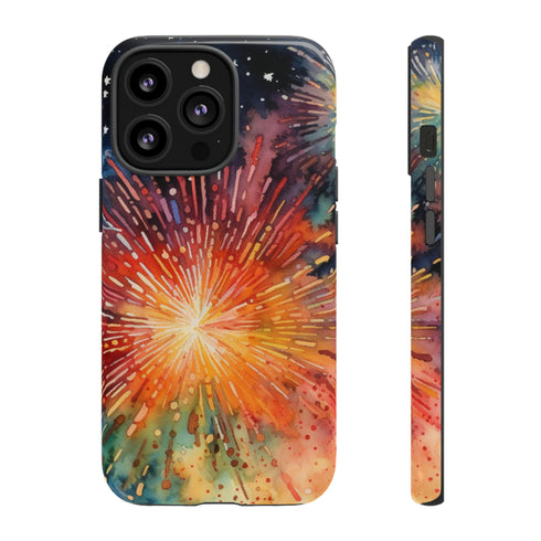 Summer Fireworks in Watercolor - Impact Resistant Phone Case